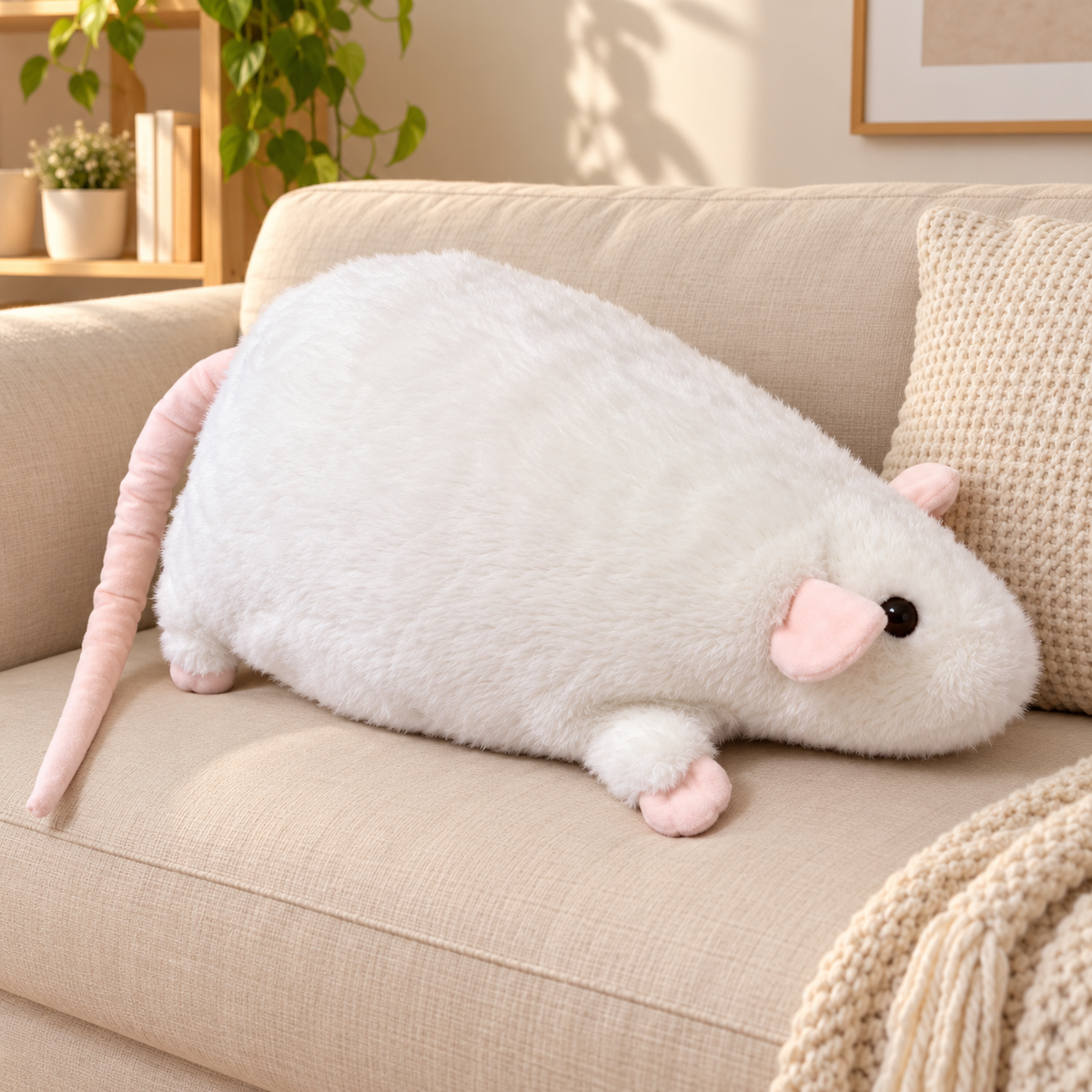 Rata de peluche achuchable đ (40 cm)