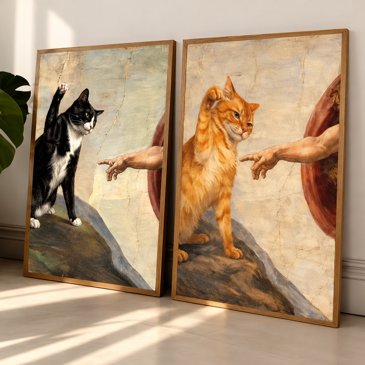 Cuadro "La creación del gato" 🐱