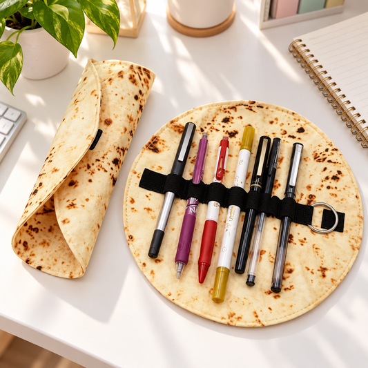 Estuche con forma de tortilla 🌯