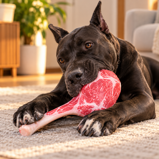 Juguete para perro con forma de chuletón 🥩
