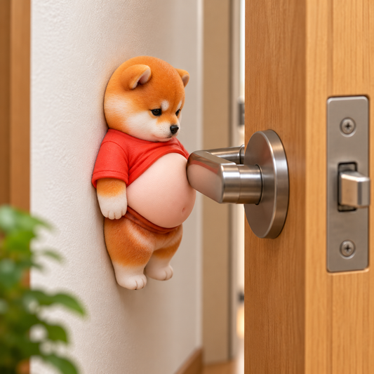 Tope de puerta con barriga de Shiba 🐶 (2 uds)