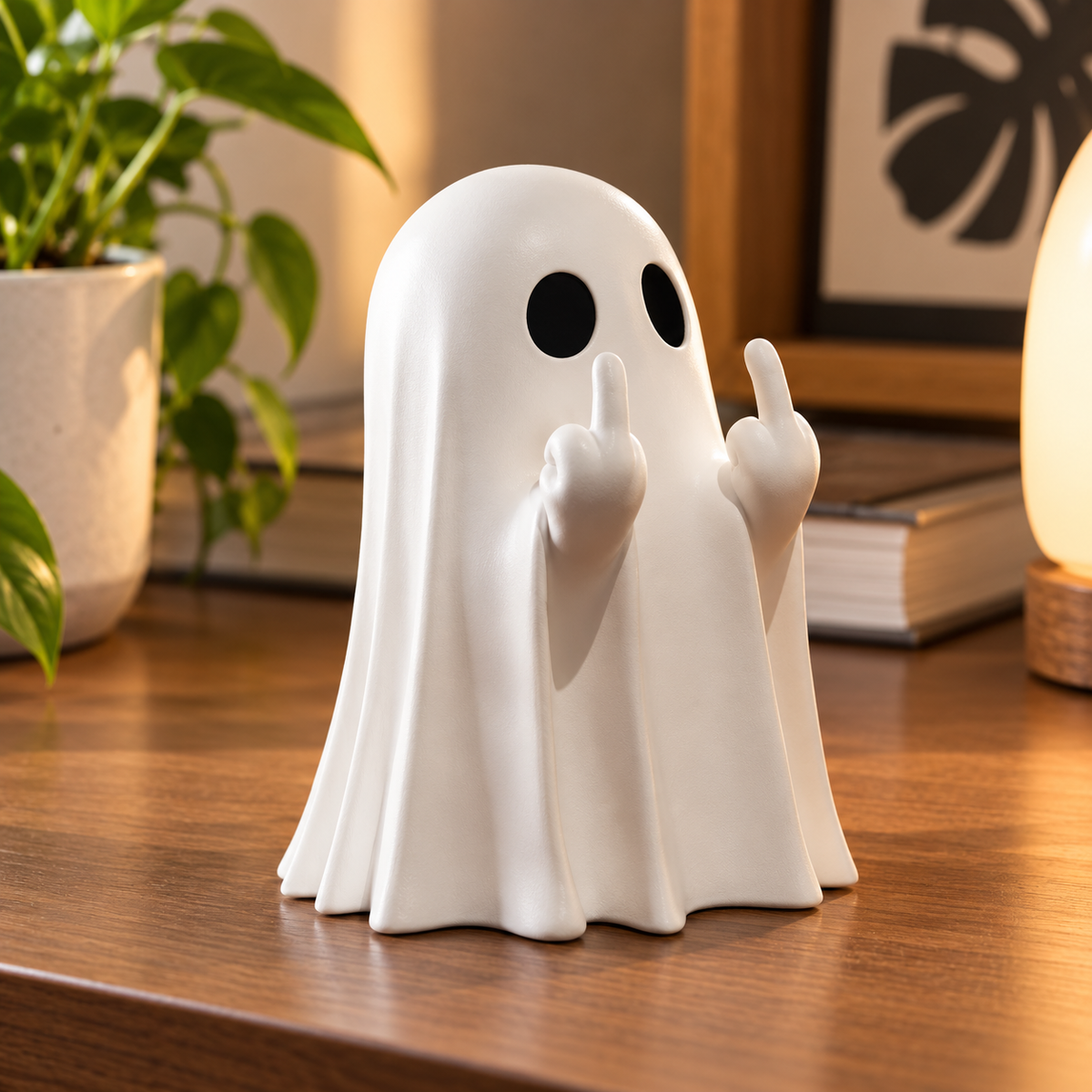 Fantasma haciendo la peineta 👻